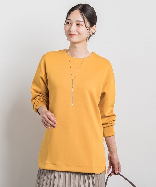 LAUTREAMONT（ロートレアモン）の「【WEB限定】ふんわリッチプルオーバー≪手洗い可能≫（Tシャツ/カットソー・レディース・ベージュ/ブルー/ピンク/チャコールグレー/イエロー/ブラック・9号/11号）」の6枚目の写真