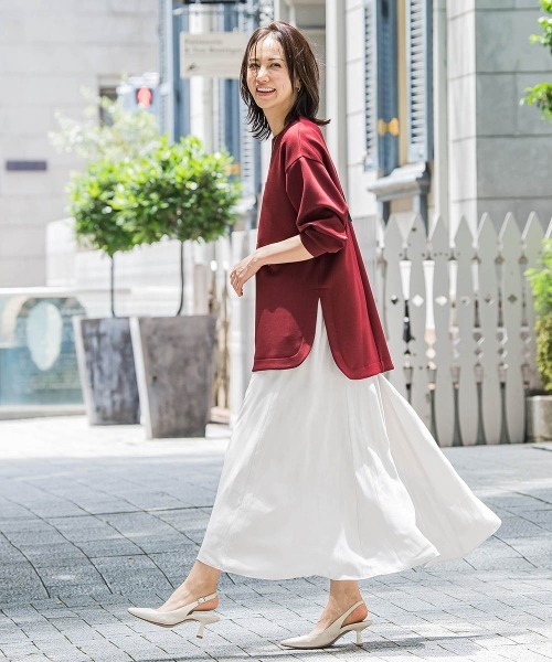 LAUTREAMONT（ロートレアモン）の「【WEB限定】ふんわリッチプルオーバー≪手洗い可能≫（Tシャツ/カットソー・レディース・ベージュ/ブルー/ピンク/チャコールグレー/イエロー/ブラック・9号/11号）」の8枚目の写真