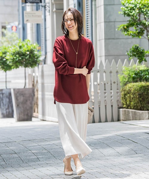 LAUTREAMONT（ロートレアモン）の「【WEB限定】ふんわリッチプルオーバー≪手洗い可能≫（Tシャツ/カットソー・レディース・ベージュ/ブルー/ピンク/チャコールグレー/イエロー/ブラック・9号/11号）」の9枚目の写真