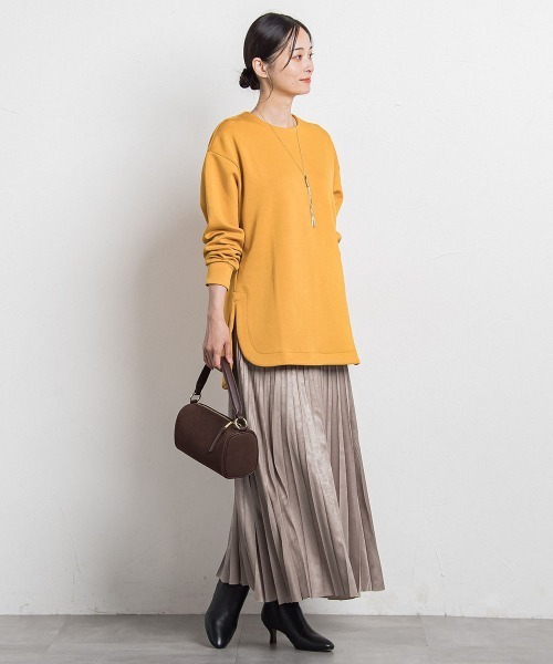 LAUTREAMONT（ロートレアモン）の「【WEB限定】ふんわリッチプルオーバー≪手洗い可能≫（Tシャツ/カットソー・レディース・ベージュ/ブルー/ピンク/チャコールグレー/イエロー/ブラック・9号/11号）」の19枚目の写真