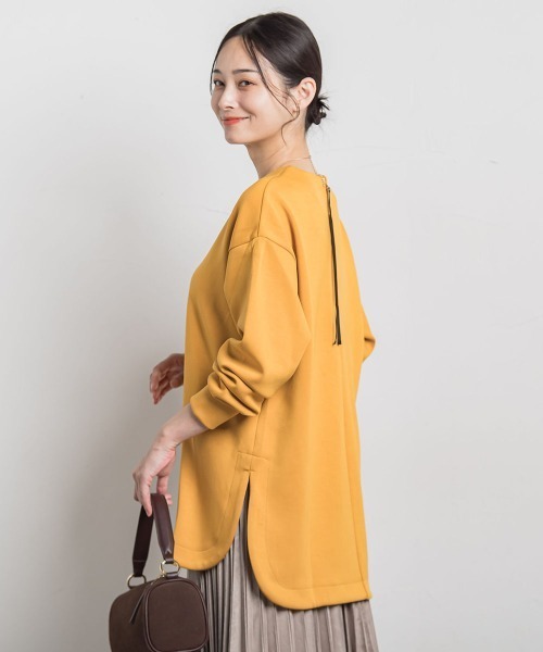 LAUTREAMONT（ロートレアモン）の「【WEB限定】ふんわリッチプルオーバー≪手洗い可能≫（Tシャツ/カットソー・レディース・ベージュ/ブルー/ピンク/チャコールグレー/イエロー/ブラック・9号/11号）」の18枚目の写真