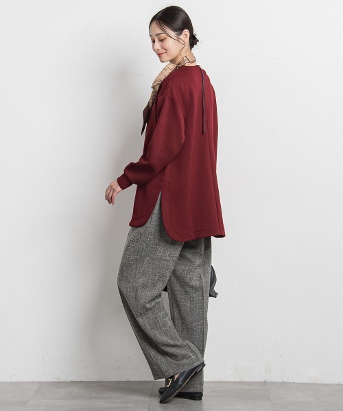 LAUTREAMONT（ロートレアモン）の「【WEB限定】ふんわリッチプルオーバー≪手洗い可能≫（Tシャツ/カットソー・レディース・ベージュ/ブルー/ピンク/チャコールグレー/イエロー/ブラック・9号/11号）」の11枚目の写真