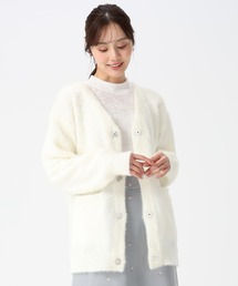 31 Sons de mode | 2025秋冬新作 ビジュー釦ミドルカーディガン(カーディガン/ボレロ)