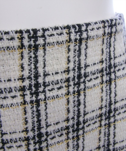 CLEAR BASIC（クリアベーシック）の「【低身長用サイズ有】ツイードマーメイドスカート(セット可)[大人 フェミニン 上品]≪AW新作≫（スカート・レディース・ブラック/ホワイト/ベージュ・F/PF）」の4枚目の写真