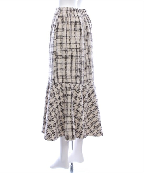 CLEAR BASIC（クリアベーシック）の「【低身長用サイズ有】ツイードマーメイドスカート(セット可)[大人 フェミニン 上品]≪AW新作≫（スカート・レディース・ブラック/ホワイト/ベージュ・F/PF）」の9枚目の写真