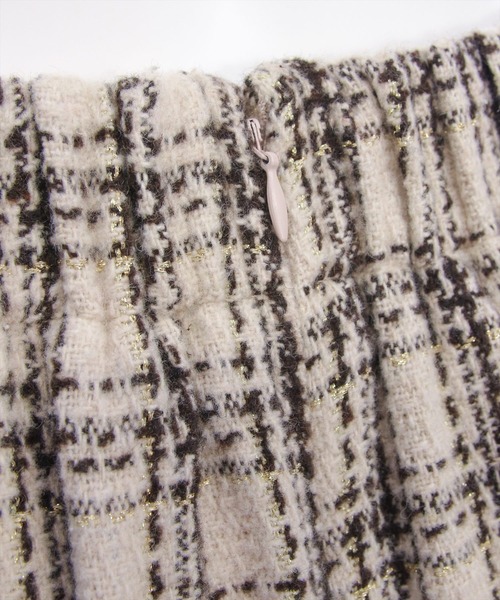CLEAR BASIC（クリアベーシック）の「【低身長用サイズ有】ツイードマーメイドスカート(セット可)[大人 フェミニン 上品]≪AW新作≫（スカート・レディース・ブラック/ホワイト/ベージュ・F/PF）」の12枚目の写真