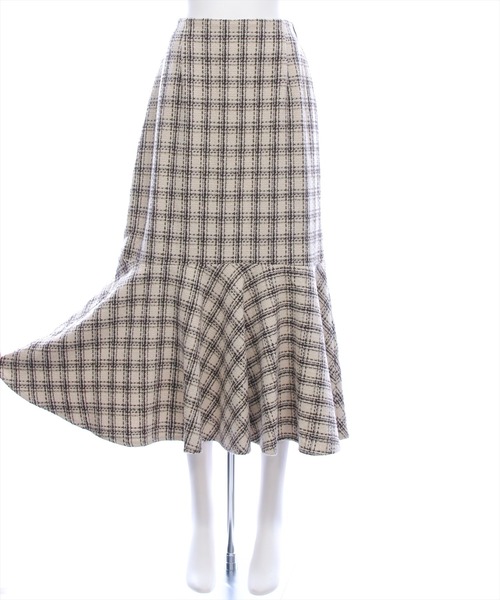 CLEAR BASIC（クリアベーシック）の「【低身長用サイズ有】ツイードマーメイドスカート(セット可)[大人 フェミニン 上品]≪AW新作≫（スカート・レディース・ブラック/ホワイト/ベージュ・F/PF）」の13枚目の写真