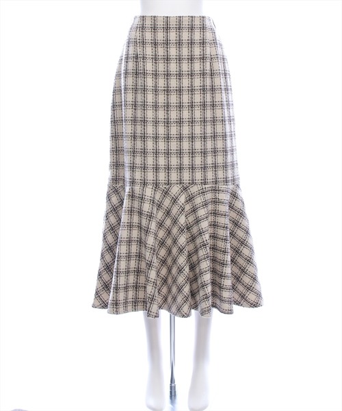 CLEAR BASIC（クリアベーシック）の「【低身長用サイズ有】ツイードマーメイドスカート(セット可)[大人 フェミニン 上品]≪AW新作≫（スカート・レディース・ブラック/ホワイト/ベージュ・F/PF）」の21枚目の写真