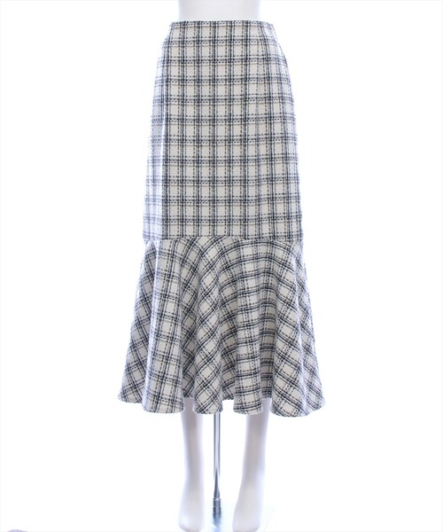 CLEAR BASIC（クリアベーシック）の「【低身長用サイズ有】ツイードマーメイドスカート(セット可)[大人 フェミニン 上品]≪AW新作≫（スカート・レディース・ブラック/ホワイト/ベージュ・F/PF）」の22枚目の写真