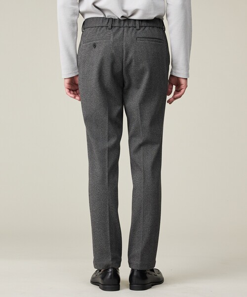 ABAHOUSE GRAY(アバハウスグレイ)の「【セットアップ対応】ヘリンボーン ジャガード ニットスラックス(スラックス・メンズ・ブルー/チャコールグレー/ブラック・44/46/48/50)」の6枚目の写真