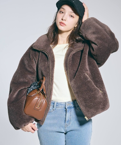 coca(coca)(コカ)の「リブボートネックカットソー(Tシャツ/カットソー・レディース・その他1/ワイン/アイボリー/グレー・L/M/S)」の7枚目の写真