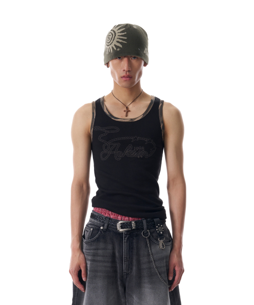 AAKAM(アーカム)の「Rope Contrast Camo Sleeveless (Black)(Tシャツ/カットソー・レディース・その他・1/2)」の3枚目の写真