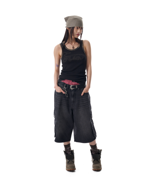 AAKAM(アーカム)の「Rope Contrast Camo Sleeveless (Black)(Tシャツ/カットソー・レディース・その他・1/2)」の6枚目の写真