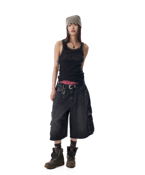 AAKAM(アーカム)の「Rope Contrast Camo Sleeveless (Black)(Tシャツ/カットソー・レディース・その他・1/2)」の7枚目の写真
