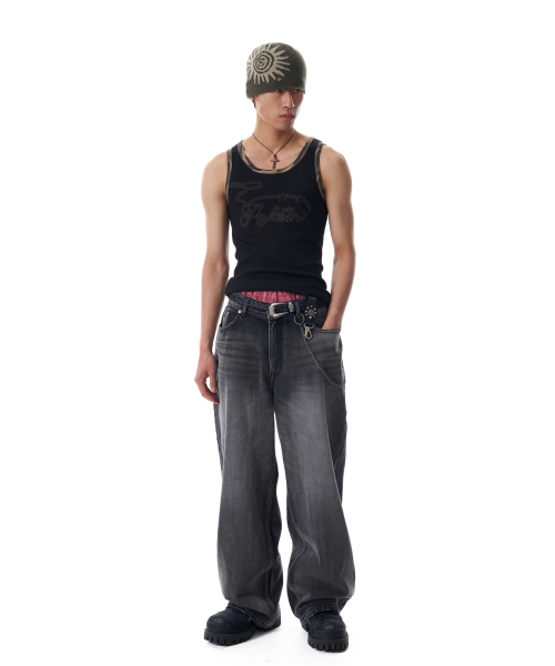 AAKAM(アーカム)の「Rope Contrast Camo Sleeveless (Black)(Tシャツ/カットソー・レディース・その他・1/2)」の8枚目の写真