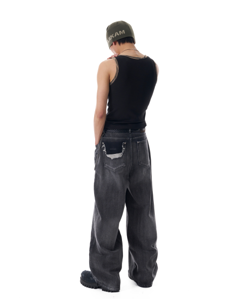AAKAM(アーカム)の「Rope Contrast Camo Sleeveless (Black)(Tシャツ/カットソー・レディース・その他・1/2)」の9枚目の写真