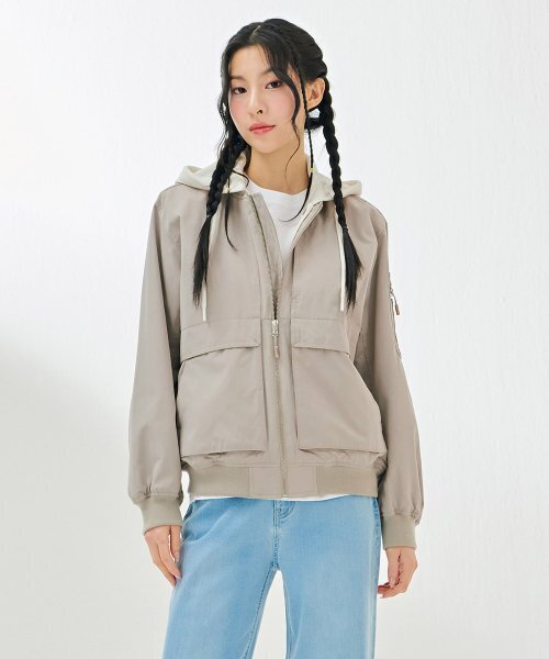 CHASECULT(チェイスカルト)の「共用フード内皮脱着ジャンパー-DARU4111B0X(ブルゾン・メンズ・Beige・100/110/95/105/90)」の3枚目の写真