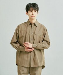 FRIZMWORKS（フリズムワークス）の「NYLON DOUBLE VENT SHIRT _ BROWN（シャツ/ブラウス）」
