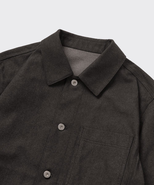 MUSINSA STANDARD（ムシンサスタンダード）の「デニムライクリラックスドミニマルジャケット[ブラウン]（デニムジャケット・メンズ・その他・XX-LARGE/MEDIUM/LARGE/X-LARGE）」の4枚目の写真