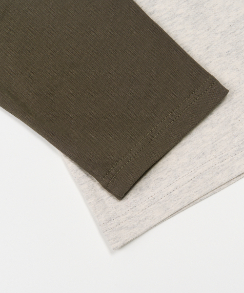 TOFFEE(トフィー)の「ミニマルラグランロングスリーブ (カーキ)(Tシャツ/カットソー・メンズ・その他・MEDIUM/LARGE/X-LARGE)」の3枚目の写真