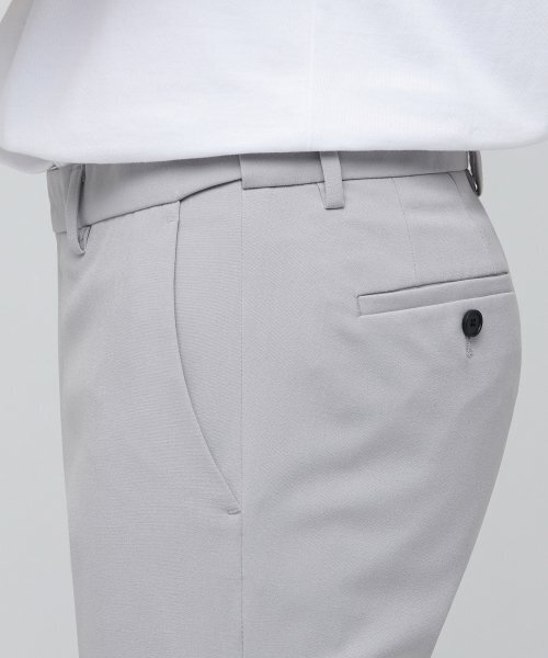 MUSINSA STANDARD（ムシンサスタンダード）の「軽量スキニー隠しバンディングクロップドスラックス[ライトグレー]（スラックス・メンズ・その他・28/29/36/32/30/31/26/27/40/38/42/34）」の5枚目の写真