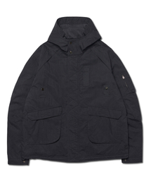 NOMANUAL（NOMANUAL）の「HOODED FLIGHT JUMPER - BLACK（ミリタリージャケット）」