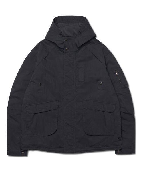 NOMANUAL(NOMANUAL)の「HOODED FLIGHT JUMPER - BLACK(ミリタリージャケット・レディース・その他・SMALL/MEDIUM/LARGE)」の1枚目の写真