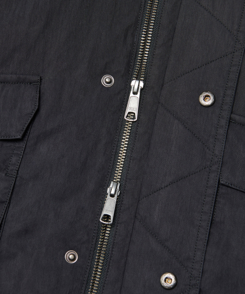 NOMANUAL(NOMANUAL)の「HOODED FLIGHT JUMPER - BLACK(ミリタリージャケット・レディース・その他・SMALL/MEDIUM/LARGE)」の8枚目の写真
