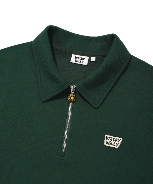 Wacky WiLLy(ワッキーウィリー)の「スウェットカラー半袖Tシャツグリーン(ポロシャツ・レディース・その他・SMALL/LARGE/MEDIUM/X-LARGE)」の4枚目の写真