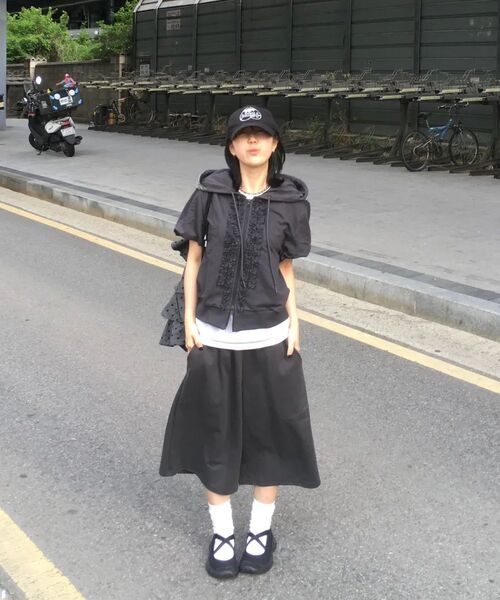 XERO（ゼロ）の「8部オーバースウェットパンツ（その他パンツ・レディース・グレー/ブラック/カーキ/ネイビー/チャコール/ホワイト・MEDIUM/LARGE/X-LARGE）」の10枚目の写真