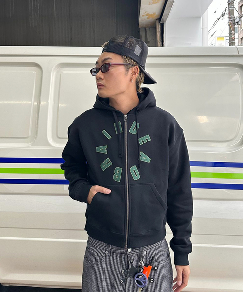 セール】【BRAIN DEAD/ブレインデッド】 COLLEGIATE ZIP UP HOODIE