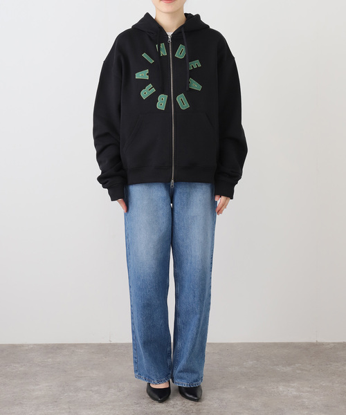 セール】【BRAIN DEAD/ブレインデッド】 COLLEGIATE ZIP UP HOODIE