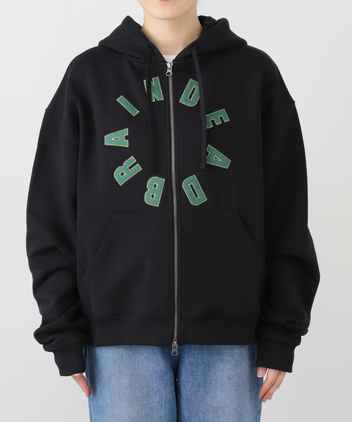 セール】【BRAIN DEAD/ブレインデッド】 COLLEGIATE ZIP UP HOODIE