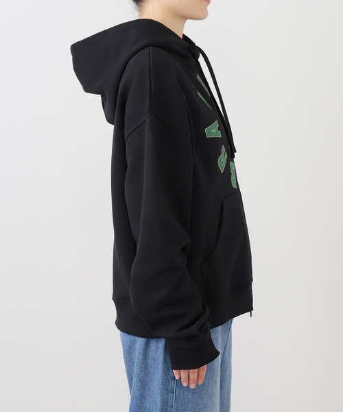BRAIN DEAD（ブレインデット）の「【BRAIN DEAD/ブレインデッド】 COLLEGIATE ZIP UP HOODIE BDF25T20004785BK01（パーカー・レディース・ブラック・SMALL/MEDIUM）」の14枚目の写真