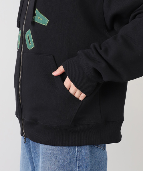 BRAIN DEAD（ブレインデット）の「【BRAIN DEAD/ブレインデッド】 COLLEGIATE ZIP UP HOODIE BDF25T20004785BK01（パーカー・レディース・ブラック・SMALL/MEDIUM）」の16枚目の写真