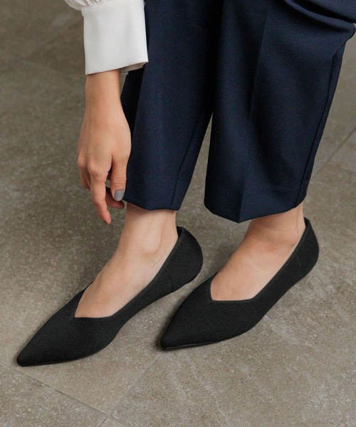 LOWRYS FARM（ローリーズファーム）の「ニットパンプス 635642（パンプス・レディース・ブラック系その他/アイボリー/ブラック/その他/レオパード・SMALL/MEDIUM/LARGE）」の3枚目の写真