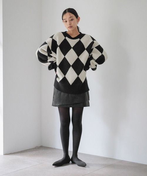 LOWRYS FARM（ローリーズファーム）の「ニットパンプス 635642（パンプス・レディース・ブラック系その他/アイボリー/ブラック/その他/レオパード・SMALL/MEDIUM/LARGE）」の6枚目の写真