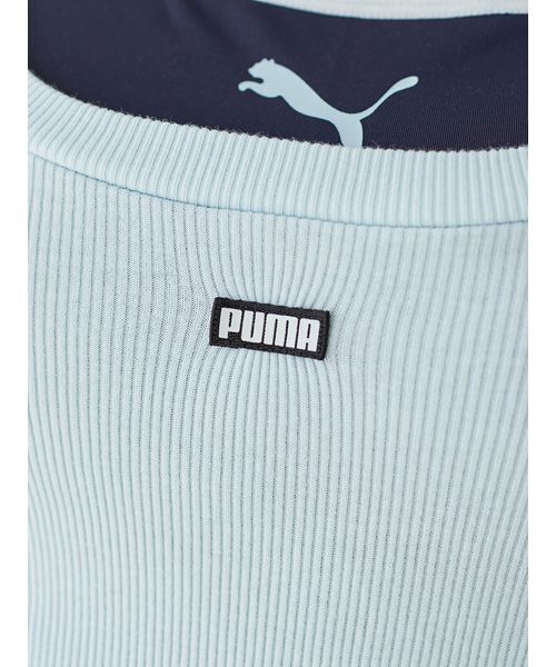 SNIDEL（スナイデル）の「【SNIDEL×PUMA】レイヤードカットソー（Tシャツ/カットソー・レディース・グレー/ライトブルー/ライトピンク/ホワイト・S）」の9枚目の写真