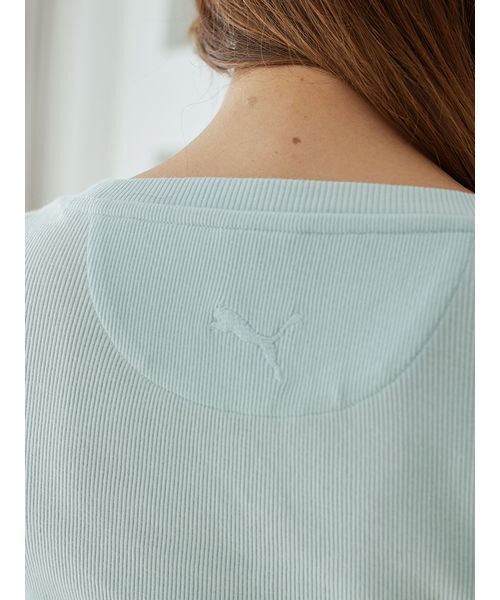 SNIDEL（スナイデル）の「【SNIDEL×PUMA】レイヤードカットソー（Tシャツ/カットソー・レディース・グレー/ライトブルー/ライトピンク/ホワイト・S）」の8枚目の写真