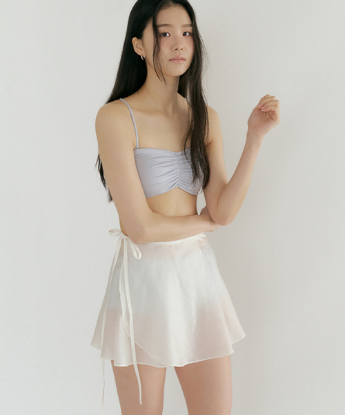 LINGSEOUL(リングソウル)の「sheer layered wrap skirt-ivory(スカート・レディース・その他・FREE)」の2枚目の写真