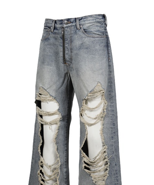 JUN/NAKAYAMA(ジュンナカヤマ)の「JN RIPPED DENIM(デニムパンツ・メンズ・サックスブルー・28cm/30/32)」の8枚目の写真