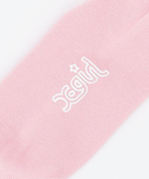 X-girl Stages(エックスガールステージス)の「ベア刺しゅうリブクルーソックス(ソックス/靴下・キッズ・アイボリー/ブラック/ピンク・15-17cm/17-19cm/13-15cm/19-21cm)」の5枚目の写真