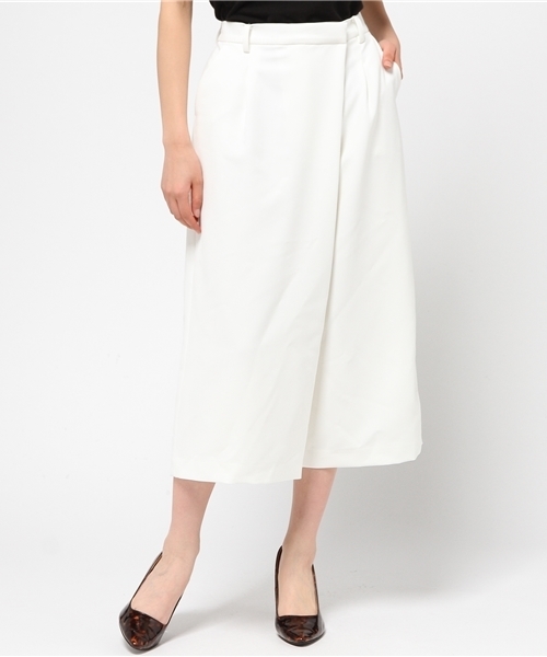 N.(N. Natural Beauty Basic)(エヌエヌナチュラルビューティーベーシック)の「ダブルクロスラップガウチョパンツ(その他パンツ・レディース・ベージュ/ブラック/グレー/ホワイト/ピンク・MEDIUM)」の19枚目の写真