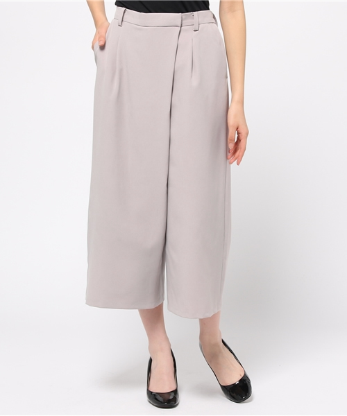 N.(N. Natural Beauty Basic)(エヌエヌナチュラルビューティーベーシック)の「ダブルクロスラップガウチョパンツ(その他パンツ・レディース・ベージュ/ブラック/グレー/ホワイト/ピンク・MEDIUM)」の17枚目の写真