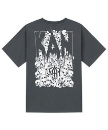KTG0093 ダークスカル 半袖Tシャツ - グレー