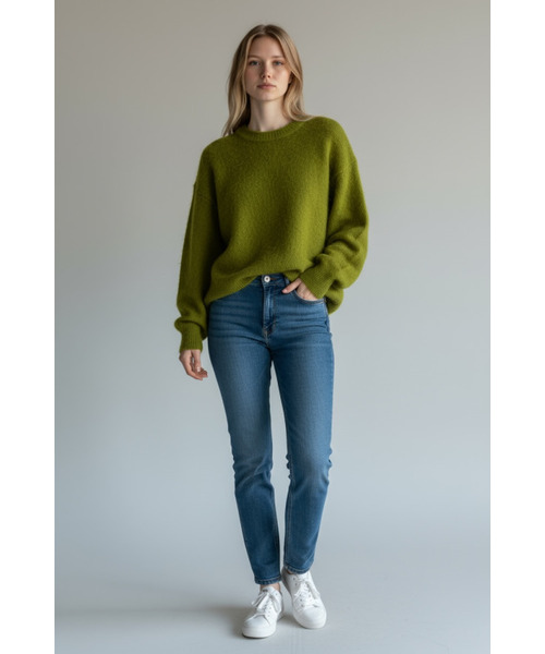 BORN SLIPPY（ボーンスリッピー）の「Everyday Soft Cozy Knit (Khaki)（ニット/セーター・レディース・その他・FREE）」の2枚目の写真