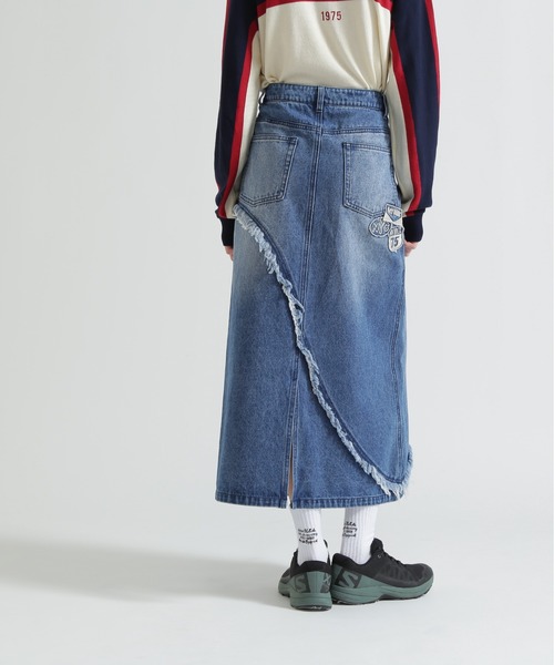 AVIREX（アヴィレックス）の「WAPPEN DENIM LONG SKIRT（デニムスカート・レディース・ブルー系その他/インディゴブルー/ピンク・S/M）」の21枚目の写真