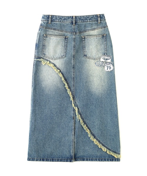 AVIREX（アヴィレックス）の「WAPPEN DENIM LONG SKIRT（デニムスカート・レディース・ブルー系その他/インディゴブルー/ピンク・S/M）」の17枚目の写真