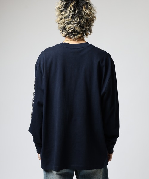 GUESS JEANS（ゲスジーンズ）の「GUESS JEANS 袖プリントスウェットロンT（スウェット・メンズ・ネイビー・XL/S/M/L）」の10枚目の写真