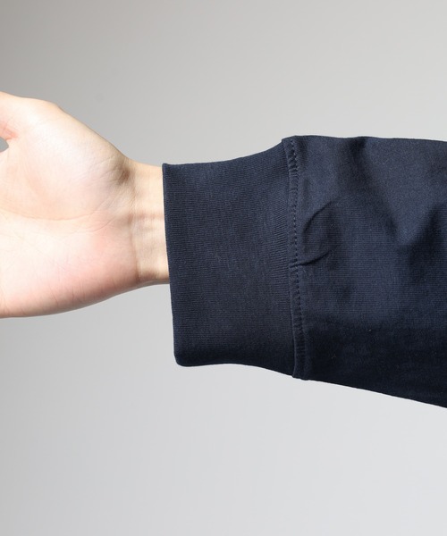 GUESS JEANS（ゲスジーンズ）の「GUESS JEANS 袖プリントスウェットロンT（スウェット・メンズ・ネイビー・XL/S/M/L）」の14枚目の写真